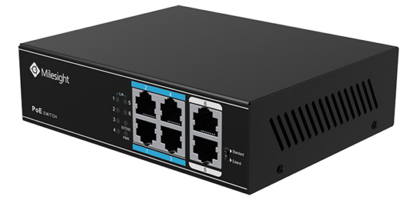 MILESIGHT 4-PORDIGA POE-SWITCH MS-S0204-EL