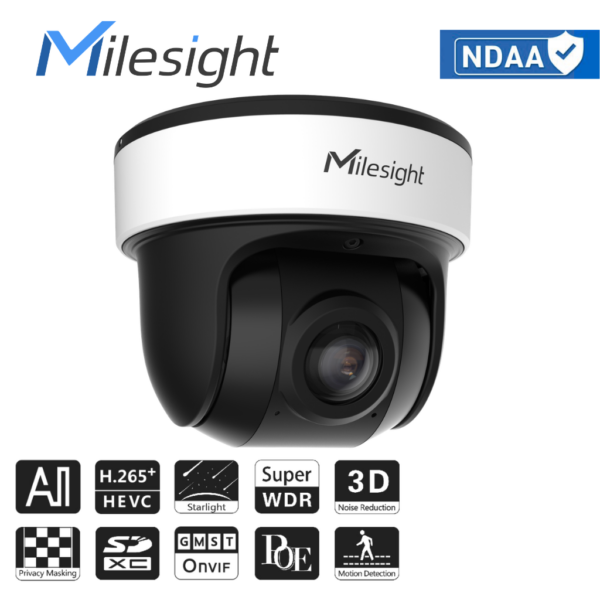 MILESIGHT 8MP AI 180° PANORAAM MINI KUPPELKAAMERA MS-C8176-PE