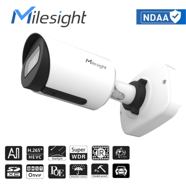 MILESIGHT 2MP AI NUMBRITUVASTUSEGA TORUKAAMERA MS-C2964-RFLPE