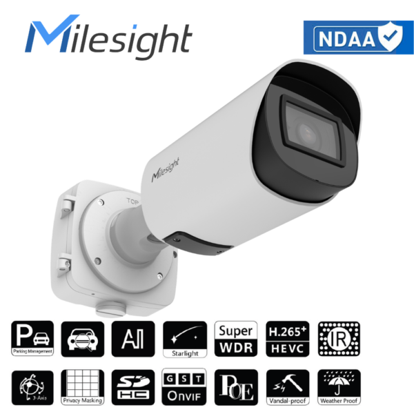 MILESIGHT 8MP AI PARKLAHALDUSKAAMERA PMC8266-FPE