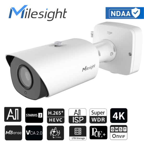 MILESIGHT 5MP AI PRO PLUS 4x/12x TORUKAAMERA MS-C5366-X12RIPG1